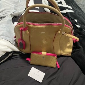 Coach bag with wallet